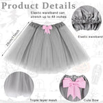 PALAY® Animal Tutu Skirt Costume Set, Halloween Animal Costume Accessories Headband Tail Ears Bow Tie Tail Tutu for Toddler Kids Fancy Dress Up Birthday Costume Cosplay, Donkey