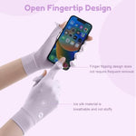 PALAY® Hand Gloves for Sun Protection, Gloves for Women Bike, UPF 50+ UV Protection Breathable Mesh Summer Glove for Golf, Cycling, Sports (Purple)