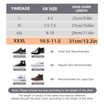 PALAY® Silicone Shoe Covers for Kids Men Women with Double-Breasted Anti-Slip Waterproof TPE Sole Wear-resistant Reusable for Rainy Season Size 10.5-11.5 3 PCS