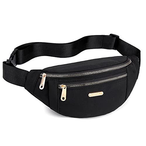 PALAY® Waist Bags for Women Girls with Adjustable Strap, Stylish Bumbag Chest Bag Waterproof Fanny Bag, Oxford Cloth Waist Pack Outdoor Hiking Running Travel