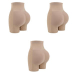 PALAY Butt Lifter Padded Underwear for Women with 3D Hip Pads Enhancer | Seamless 3PCS Beige Shapewear Shorts