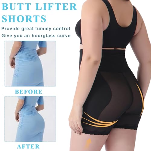 PALAY® Hip Pads for Women Hip Dip Enhancer Shapewear High Waist Butt Lifter Pad Panties XXL 3 PCS Black
