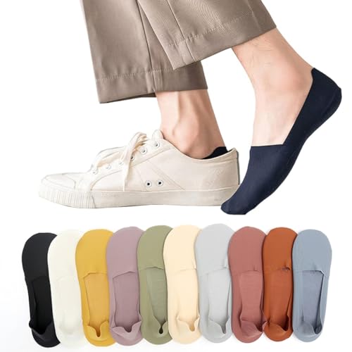 PALAY® No Show Socks for Women Summer Low Cut Socks Non Slip Invisible Hidden Sock Cool Comfort Breathable No Show Liner Socks with Anti-Slip Silicone Strip - 10 Pairs