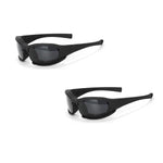 PALAY Riding Goggles for Men with UV400 Protection and Adjustable Elastic Belt | 2 Pack