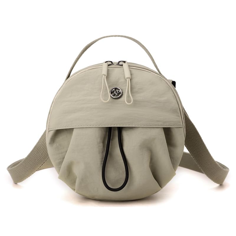 PALAY® Women Stylish Crossbody Bags Nylon Drawstring Bucket Bag Simple Messenger Bag Adjustable Strap