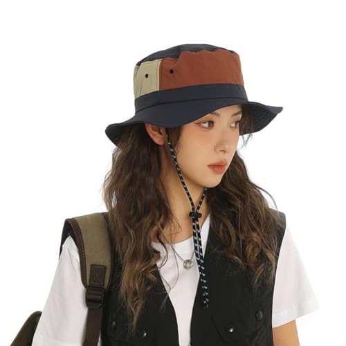 PALAY® Bucket Hat for Women Fashion Sun Hats for Women Summer Fishsing Beach Hat with Chin Cord Foldable Quick Dry Lightweight Bucket Hat for Camping Hiking Cycling