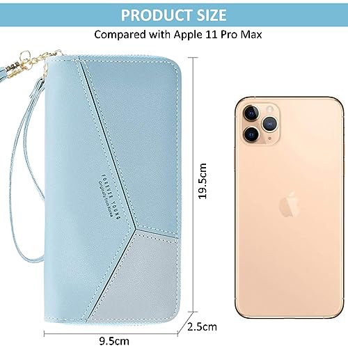 SANNIDHI® Women's Long Wallet Tassel PU Leather Multi- Slots Girls Zipper Coin Large Purse For Girls