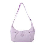 PALAY Shoulder Bag for Women with Multiple Zipper Pockets and Adjustable Strap Violet