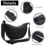 PALAY® Nylon Crescent Hobos & Shoulder Crossbody Bag - Compact, Adjustable & Waterproof Casual Style Dumpling Bag, Color Small Chest Bag for Woman