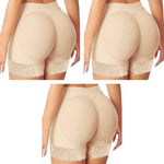 PALAY® Hip Pads for Women Underwear Butt Lifter Panty Invisible Body Shaping Lifting High Waist Enhancer Shorts XL Beige 3PCS
