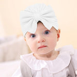 PALAY® 3pcs Cap for Baby Girl Boy,Lovely Bow Caps for Babies,Soft Warm Baby Cap 0-3 Month Stretchy Turban Girl 3-12 Months Infant Hat Newborns Shower Gift X 3