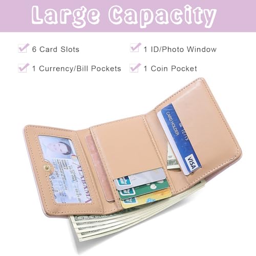 PALAY® Girls Wallet Kawaii Sanrio Purse Cartoon Kuromi Card Bag Coin Purple Trio-fold Cash Gift Birthday 3PCS