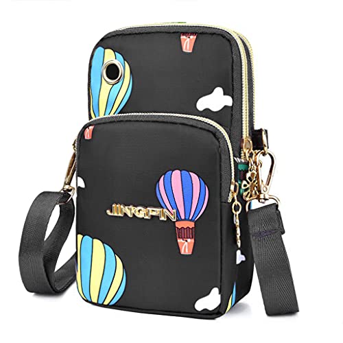 PALAY® Small Cross Body Bag, Multifunction 3 Layer Mini Crossbody Shoulder Bag Phone Purse Armband with Headphone Port for Teens Girls Women