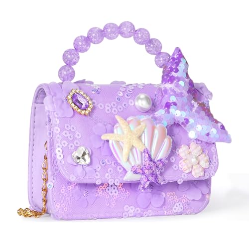 PALAY® Mermaid Toys,Toddler Purse,Girls Purse Mermaid Play for Little Girls Play Birthday for Toddler