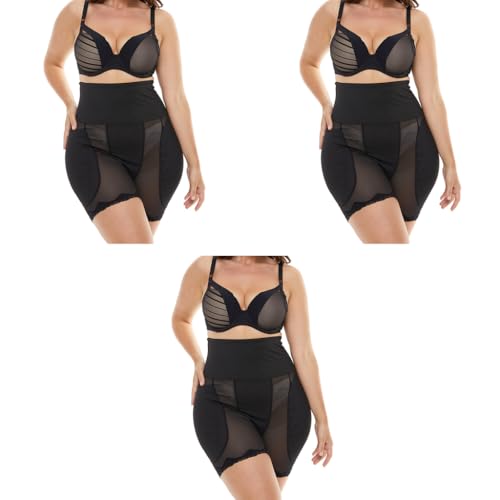 PALAY® Hip Pads for Women Enhancer Shapewear High Waist Butt Lifter Pad Panties XL 3 PCS Black
