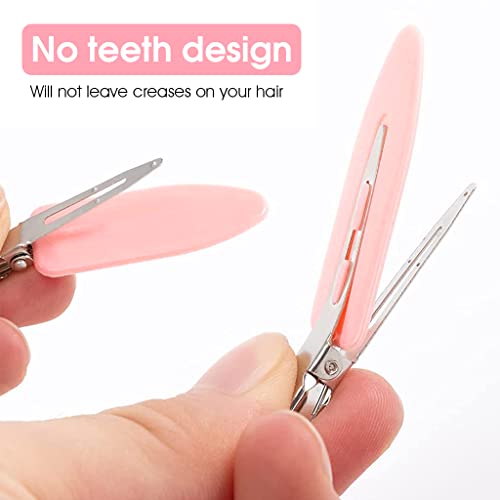 PALAY® 24PCS No Bend Hair Clips Styling Bangs Curl Pin Duck Bill Set Crease Barrettes For Salon Hairstyle Hairdressing Waves Girls Makeup Multicolor