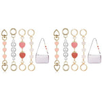 PALAY® 8PCS Bag Extender Chain Golden Chain for 5.7-6.7 Inches Cute Charm Strap Quick Connection Fashion Purse Handbag Sling