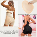 PALAY® Hip Pads for Women Hip Dip Pads, Enhancer Shapewear for Women High Waist Shapewear Butt Lifter Pad Panties, Apricot, L 3 PCS