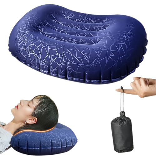 PALAY® Ultralight Inflatable Camping Travel Pillow, Camping Pillow, Ergonomic Inflating Pillows for Neck & Lumbar Support While Camp, Hiking, Backpacking