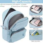 PALAY® Fashion Student Large Travel Laptop Multi-pouches Girls School Backpack 2 PCS