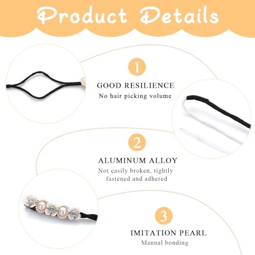 PALAY® 4pcs Hair Bun Maker for Hair Flower Pearl Easy Hair Bun Shaper Stylish Rhinestone French Hairstyle Twist Hair Bun Accessories for Women Girls Daily, Party, Wedding