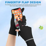 PALAY® Women Riding Gloves for Bike Black Sun UV Protection Summer Cooling Mesh Breathable Cycling Fishing UPF 50 Plus Non-Slip Silk 2PCS