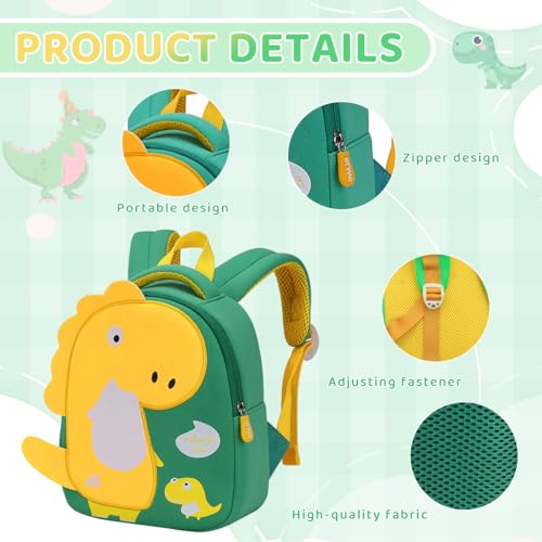 PALAY® Kids School Backpack Cartoon Dinosaur Backpack Kindergarten Preschool Kids Bookbag Girls Boys Backpack for School, Travel Backpack School Gift for Toddler 3-5 Years Old