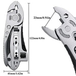 PALAY® Pocket Pliers & Wrench Screwdriver Set for Household Patio Outdoor Daily Use, Multitool with Safety Lock and Clip -4 in 1