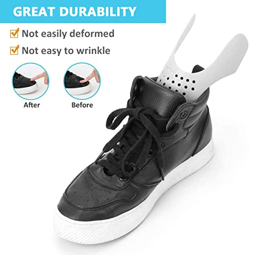 PALAY® 2 Pairs Shoe Protector TPR Anti-Wrinkle Guard Shoe Toe Protectors for Sneakers, Leather Casual Shoes for Men & Women (Small, US 4.5-8.5/EU 34.5-39/UK 2-6)