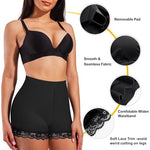 PALAY® Womens Padded Underwear Butt Lifter Panty Invisible Body Shaping Butt Lifting Underwear High Waist Hip Pad Enhancer Shorts, M, Black