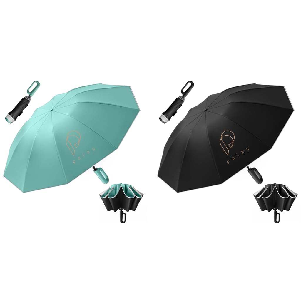 PALAY Umbrella for Travel & Outdoor Use with 50 in Canopy and Award Winning Carabiner Handle