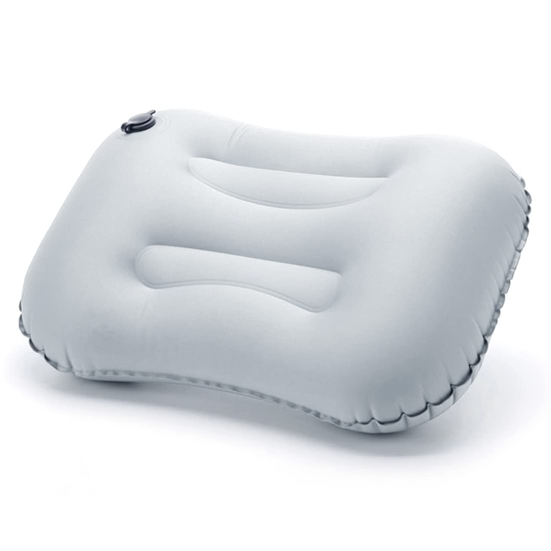 PALAY® Travel Air Pillow, Ultralight Inflatable Camping Travel Pillow, Ergonomic Inflating Pillows for Neck Lumbar Support While Camp, Silver