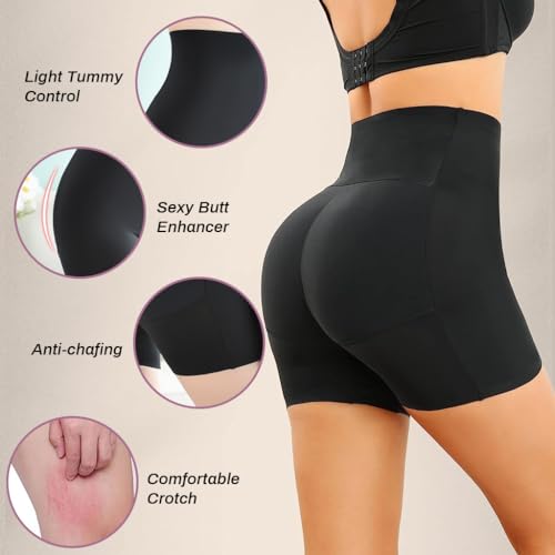 PALAY® Butt Lifter Padded Underwear for Women Hip Pads Enhancer Shapewear Shorts Seamless Tummy Control Panties Shaper Fake Pad, M 3 PCS