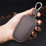 PALAY® Brown PU Leather Car Key Case Smart Holder Protection with Chain Bag,Coin Holder,Auto Remote Keyring Wallet