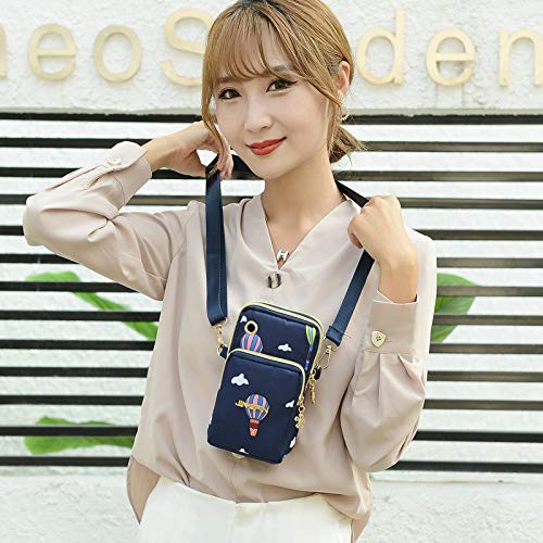 PALAY Small Cross Body Bag with 3 Layer Design and Headphone Port for Girls and Women