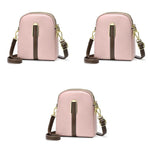 PALAY Sling Bag for Women with Double Layer 15×7×18 cm Design | Pink PU Crossbody