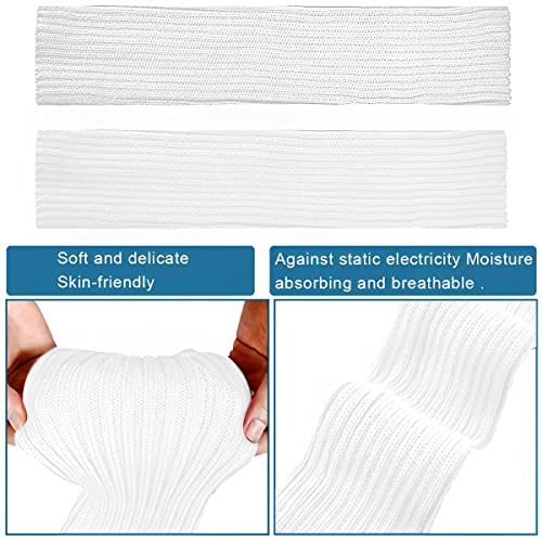 PALAY® Leg Warmers for Women Girls Knit Ribbed Leg Warmer Calf Cuffs Stocking 80s Fall Winter Boot Socks for Party Sports Yoga - Cream White