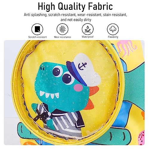 PALAY® Swimming Bag for Kids Cartoon Print Shoulder Bag for Kids Large Capacity Backpack for Girls Wet Dry Separation Beach Bag Storage Bag for Clothes