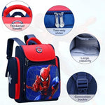 PALAY® School Backpack for Boy Kids Spider Man Waterpoof Large Capacity