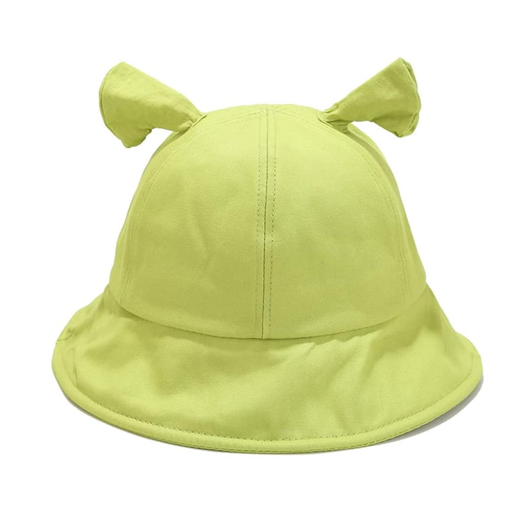 PALAY® Shrek Hat Fun Green Shrek Ear Sun Hat Bucket Hat Outdoor Fishman Hat Round Wide Brim Beach Sun Hat Gift for Fans Couple Hat for Men Women