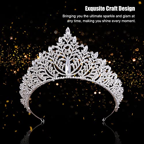 PALAY® Women's Crown Tiara Crown Crystal Princess Crown Tiara Parties Crown for Ladies Girls Bride Hair Accessories Tiara Maternity Photoshoot