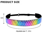 PALAY Mermaid Elastic Headbands for Yoga and Running featuring 2.5cm Width | 4pcs Set