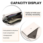 PALAY Women Bag for Everyday Use with Detachable Webbing Strap and Phone Pouch | White PU Crossbody Purse