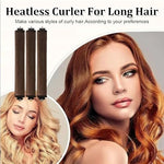 PALAY® Rizadores de Cabello Sin Calor, 3Pcs Tubos para Peinar el Cabello, Rulos de Satén para Todo Tipo de Cabello,Varilla Rizadora Flexible con Gancho, Herramientas de Peluquería, Marrón