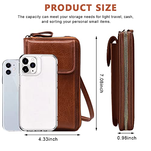 PALAY® Crossbody bags for Women Mobile Cell Phone Holder Card Pocket Bag Stylish PU Leather Sling Bags for Women Girls Purse Wallet Mini Shoulder Bags