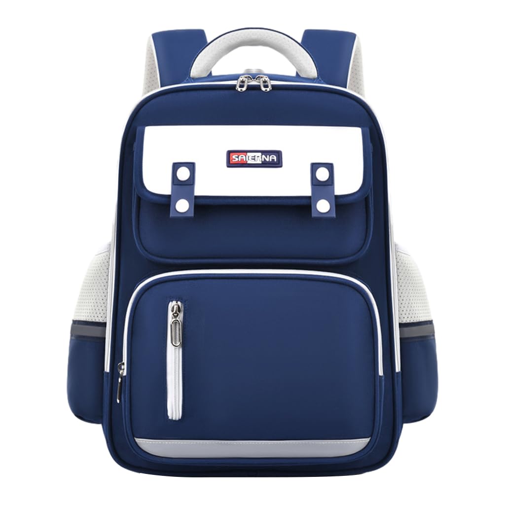 PALAY School Backpack for Kids with Chest Buckle and Reflective Strip Waterproof Oxford Cloth for 5–10 Year Olds | Ergonomic Burden‑Relief Design