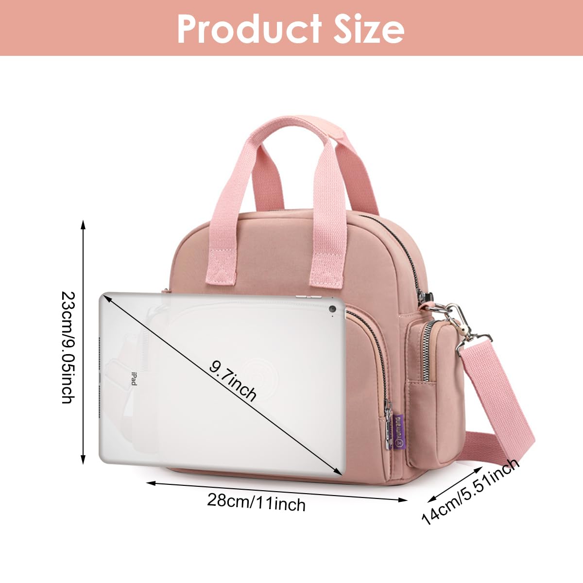 PALAY Crossbody Bag for Women with 3 in 1 Convertible Design and Multi Pocket Nylon Style
