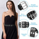 PALAY® Belt for Women Gothic Leather Waist Belt For Women Punk Rock Grommet Jeans Party Body Jewelry Accessories for Women and Girls (Black 7, 1)