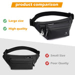 PALAY® Large Fanny Pack Cross Body Travel Bag BumBag Waist Bags Men Women Waterproof Sling Backpack Chest Bag