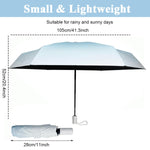 PALAY UV Umbrella for Sun and Rain with 8 Ribs Windproof Design and Gradient Purple Style